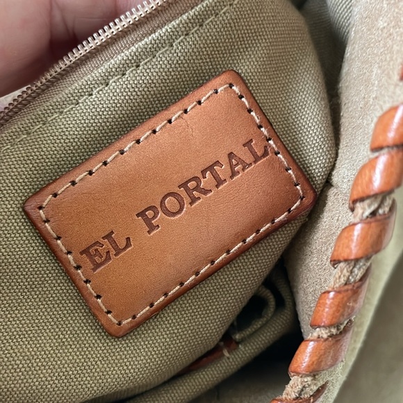 EL PORTAL SUEDE AND LEATHER BAG EXCELLENT CONDITION! - Picture 4 of 11